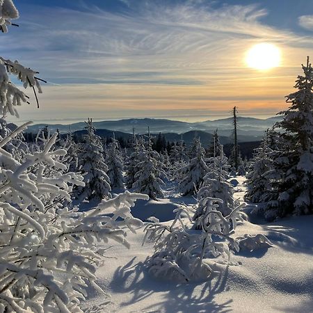 Chata Rozhlas Železná Ruda Exterior foto
